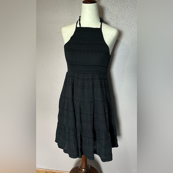 NWT American Eagle Black Halter Dress Size XS. In Perfect Condition - Picture 1 of 6